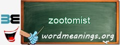 WordMeaning blackboard for zootomist